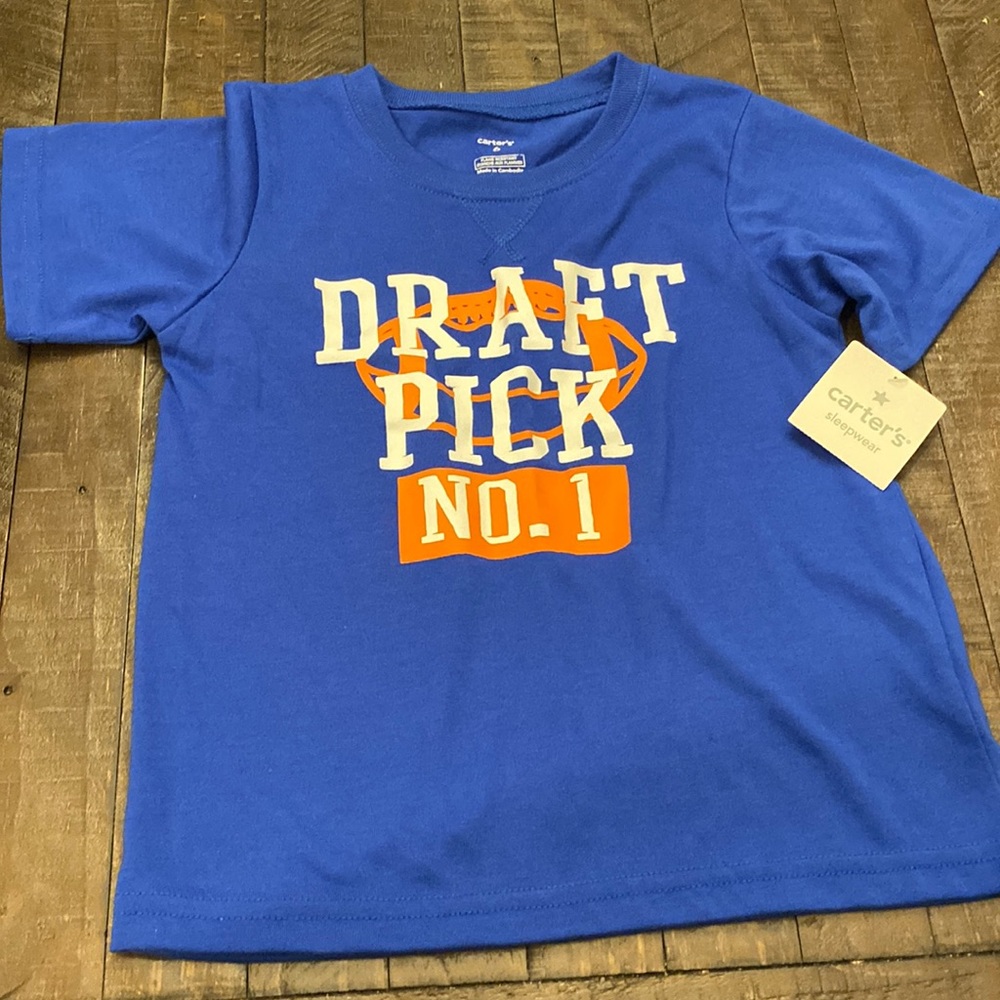 New with tags - Carters #1 draft pick sleep shirt